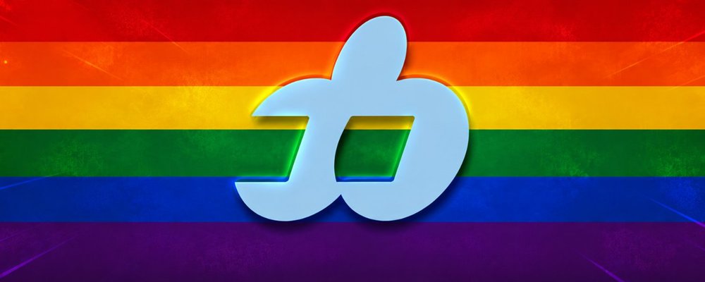 homo rainbow logo banner